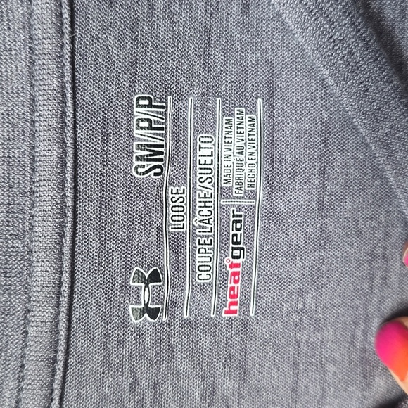 Under Armour Gray  Long Sleeve Tech Tee - UNC Bear Logo #UNCommon Small - Picture 3 of 7